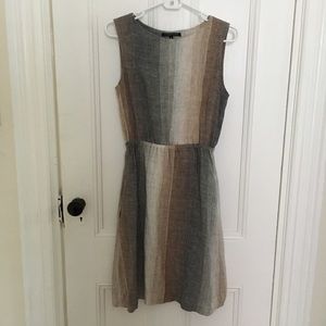 Curator SF striped linen dress Small